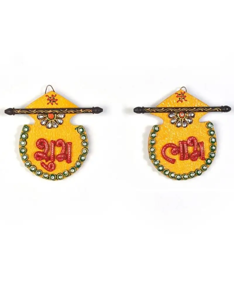 Designer kundan matki shubh labh door hanging 255