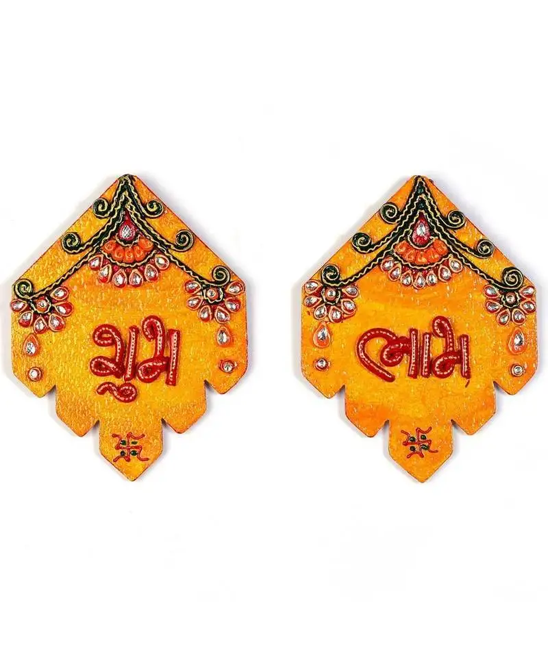 Kundan work handmade shubh labh door hangings 277