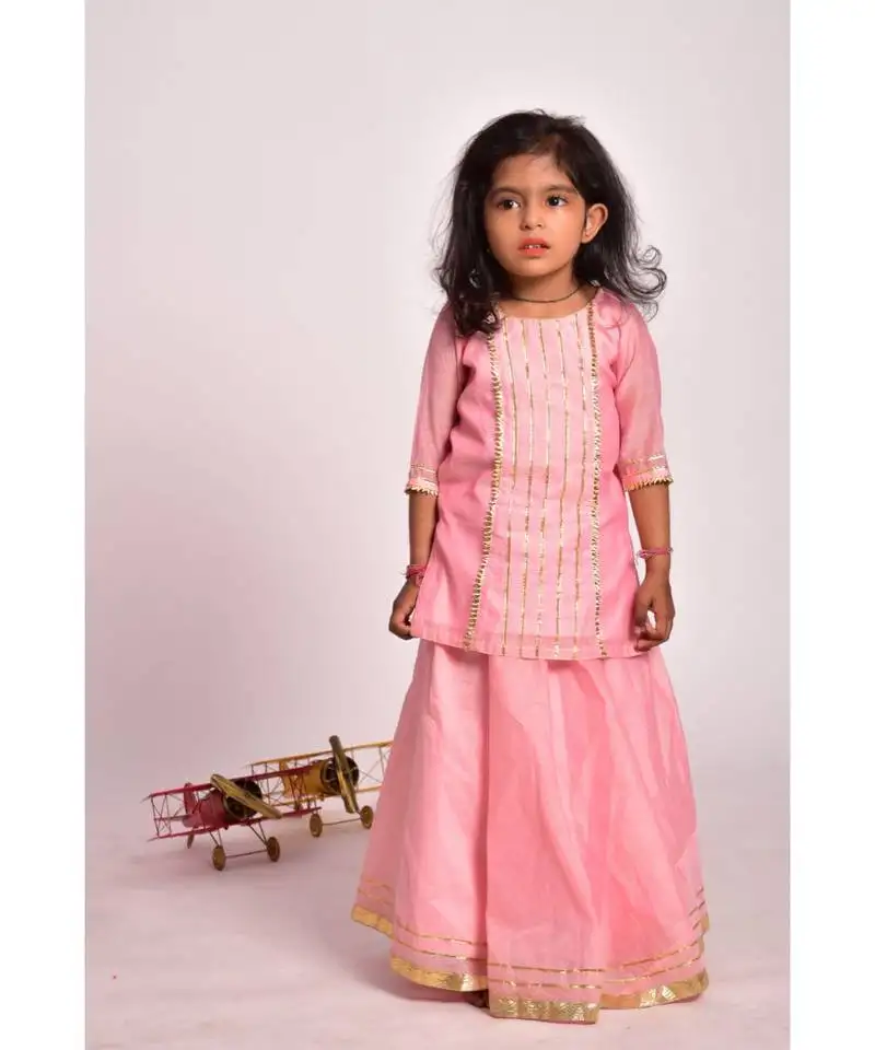 Pink skirt kurta set