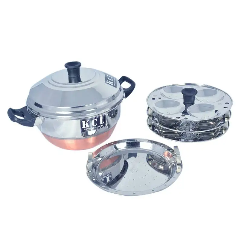 Kcl idly maker cum steamer copper bottom 12 idly