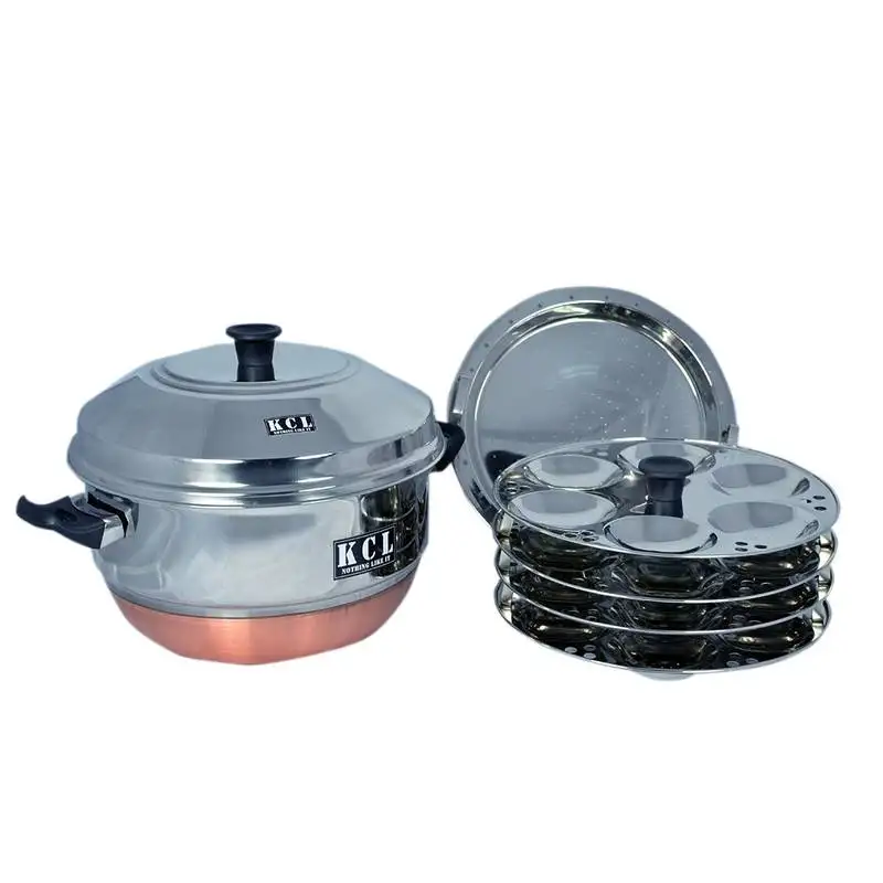 Kcl idly maker cum steamer copper bottom 24 idly