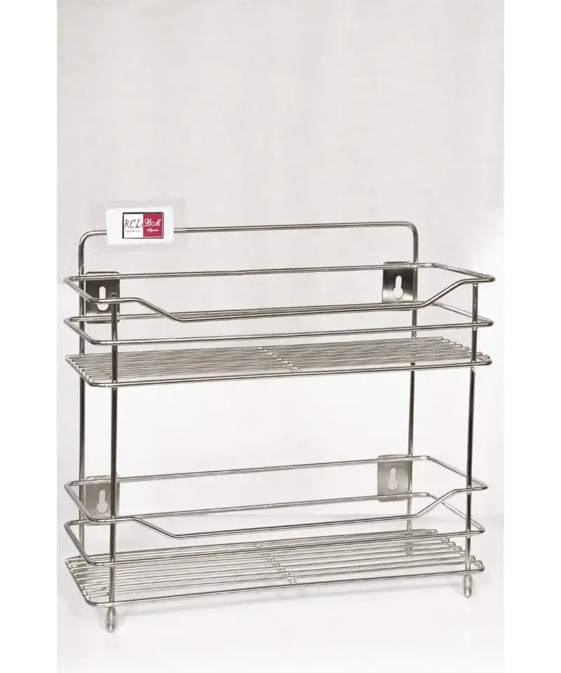 Kcl bottle rack 2 level stainless steel kitchen rack