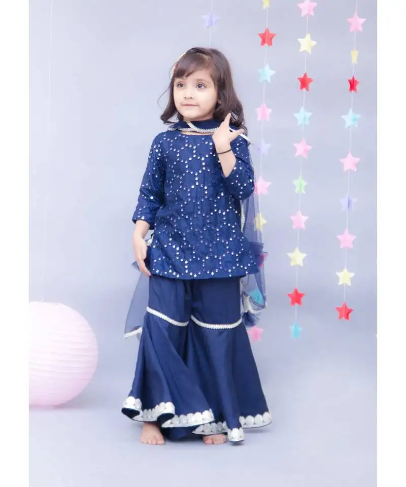 Dark blue star net dress
