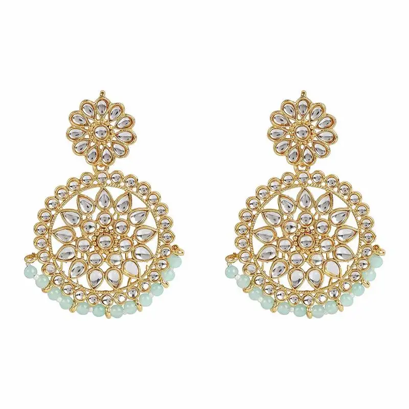 Kundan chandbali earrings for women