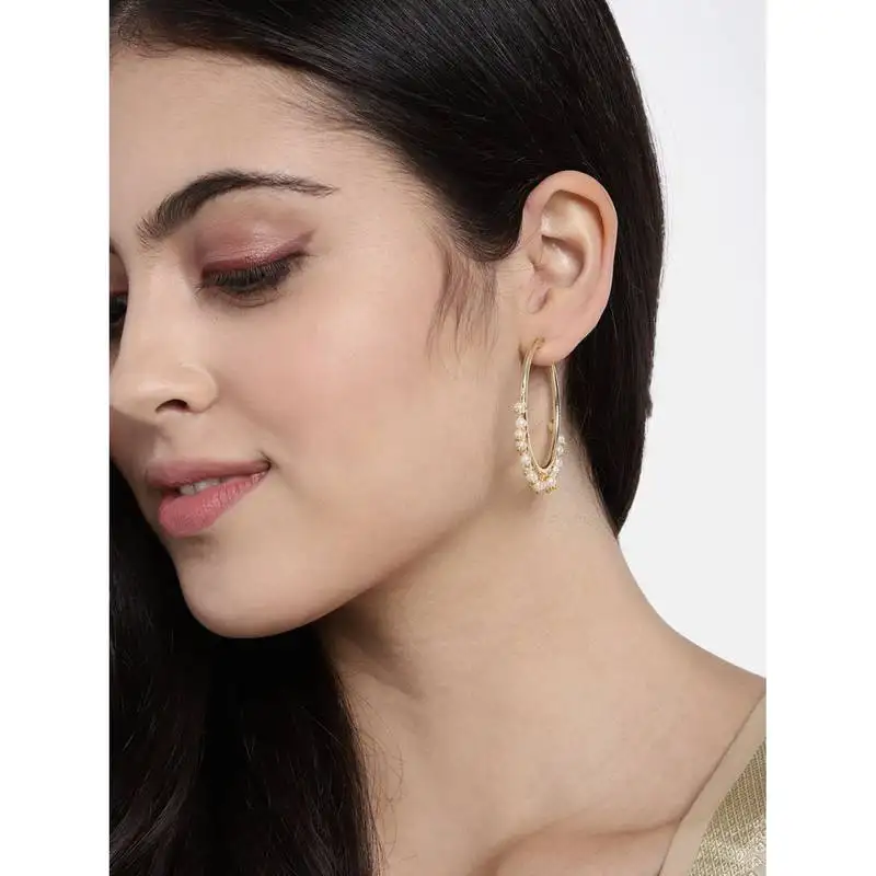 Pearl chandbali earring for women