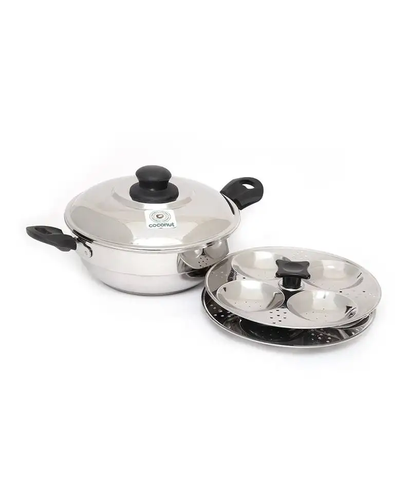 Coconut triply bottom idly cum steamer 8 idly