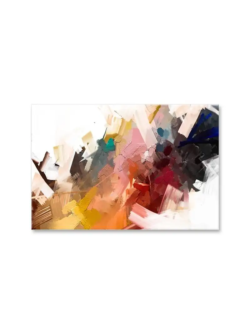999store beautiful abstract multi color framed canvas painting (cnvas24x36 inch Multi)