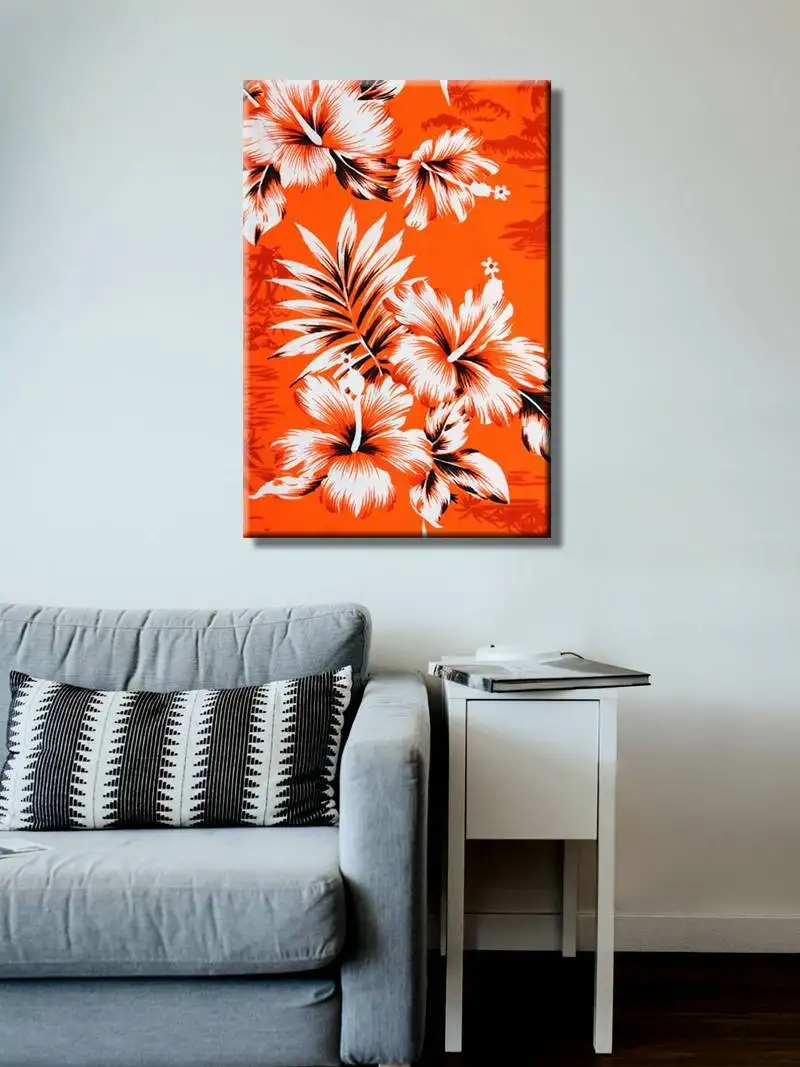 999store  orange canvas homeDecor paintings