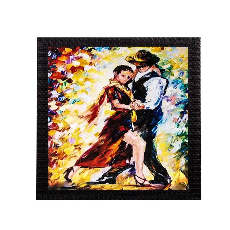 Set beautiful loving couple satin matt texture uv art painting