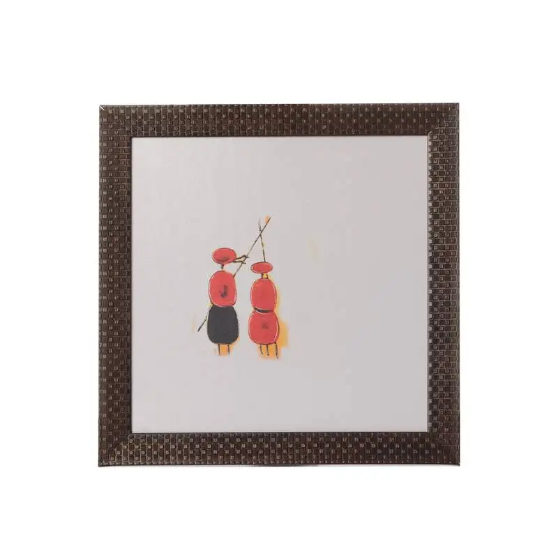 Abstract pair satin matt texture uv art painting