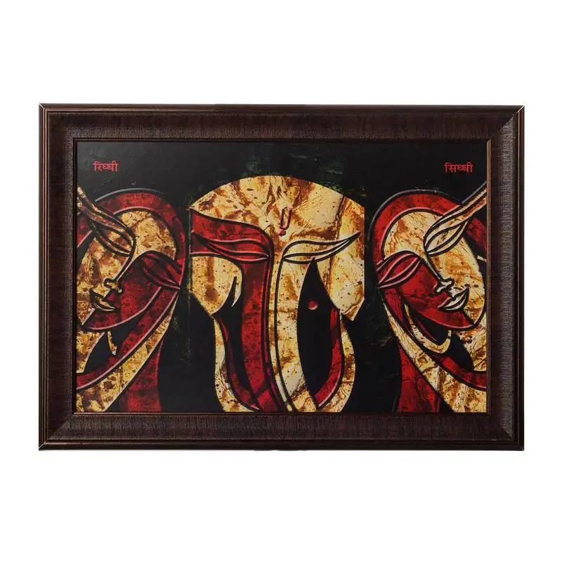 Riddhi siddhi satin matt texture uv art painting