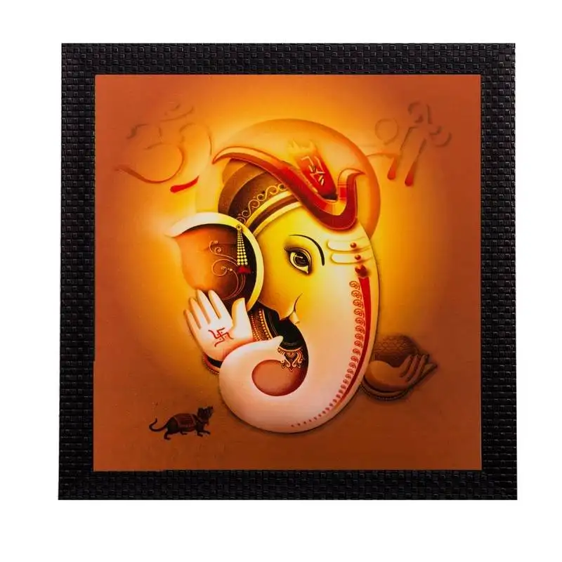 Lord ganesha matt textured uv art painting