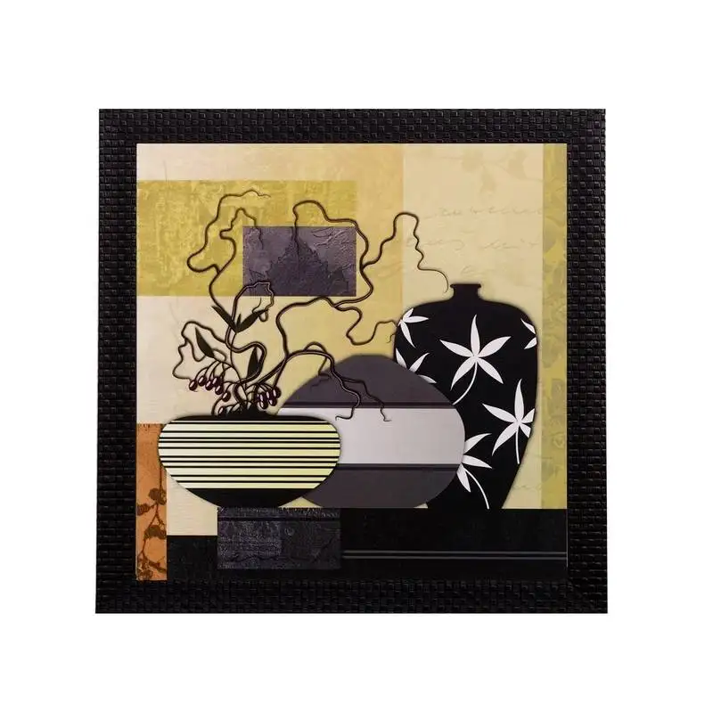 Botanical matt textured uv art painting