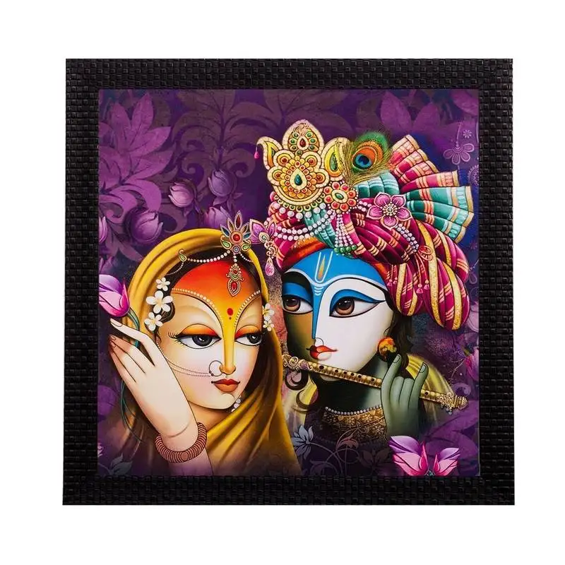 Radha krishna matt textured uv art painting