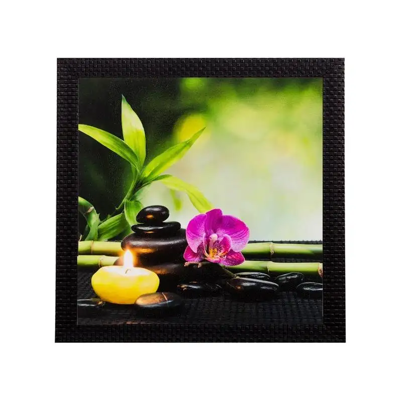 Floral pot matt textured uv art painting