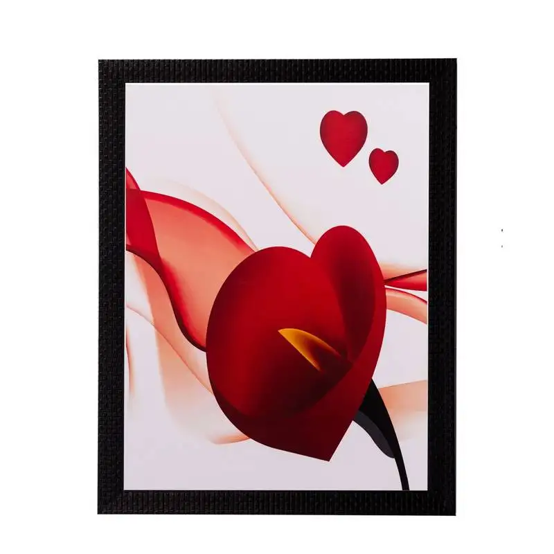 Heart share roses matt textured uv art painting
