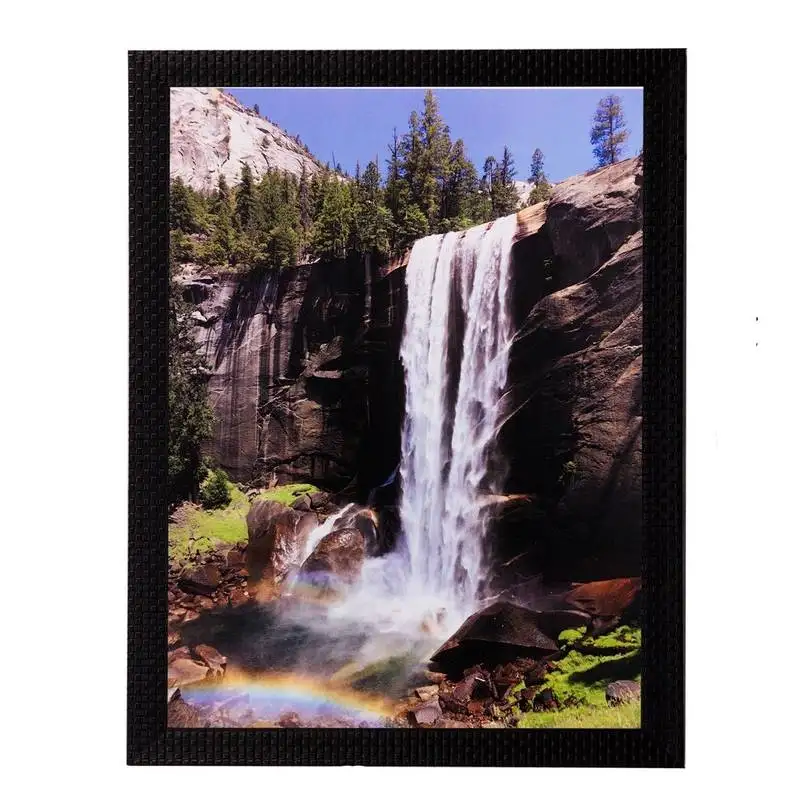 Waterfall view matt textured uv art painting