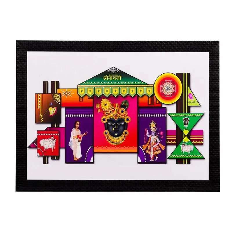 Shreenathji matt textured uv art painting