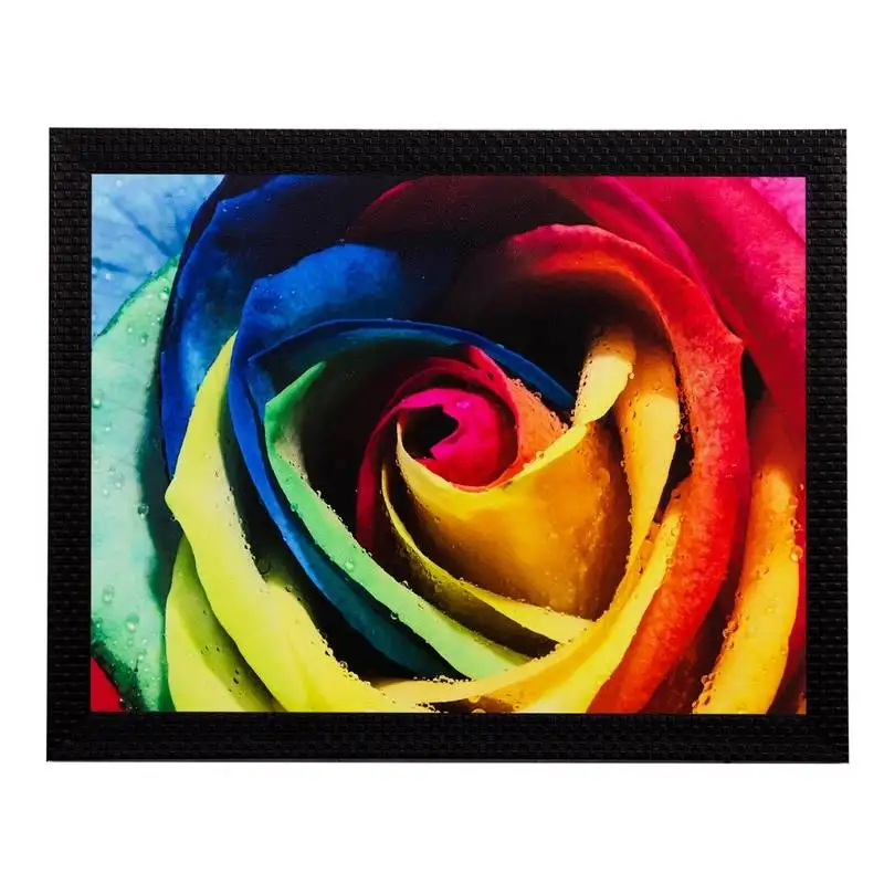 Colorful floral view matt textured uv art painting