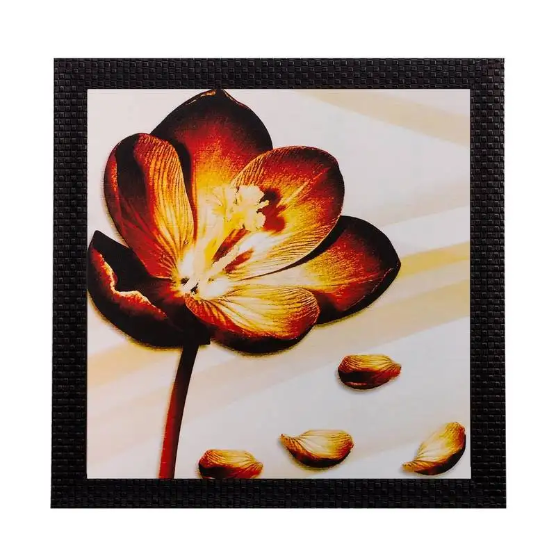 Floral matt textured uv art painting