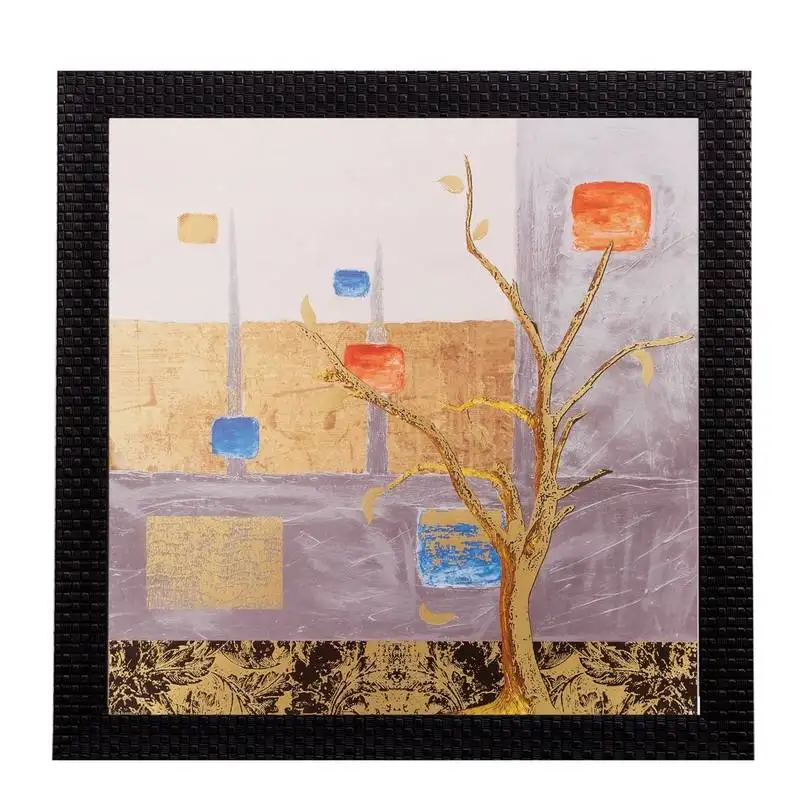 Abstract tree matt textured uv art painting