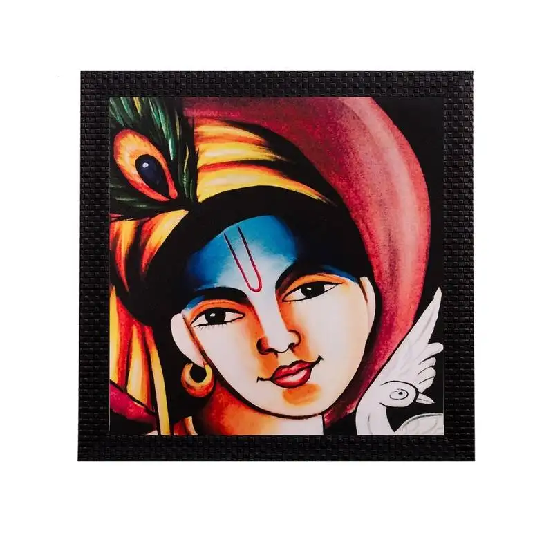 Krishna matt textured uv art painting