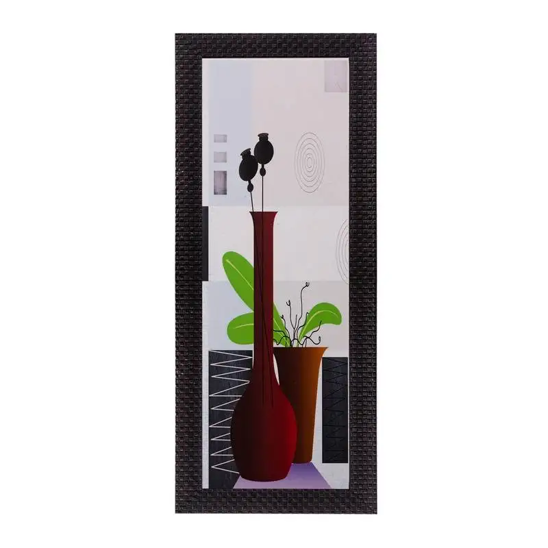 Botanical floral satin matt texture uv art painting