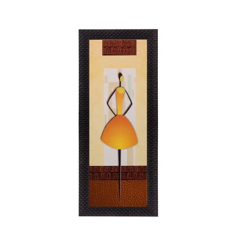 Abstract lady satin matt texture uv art painting