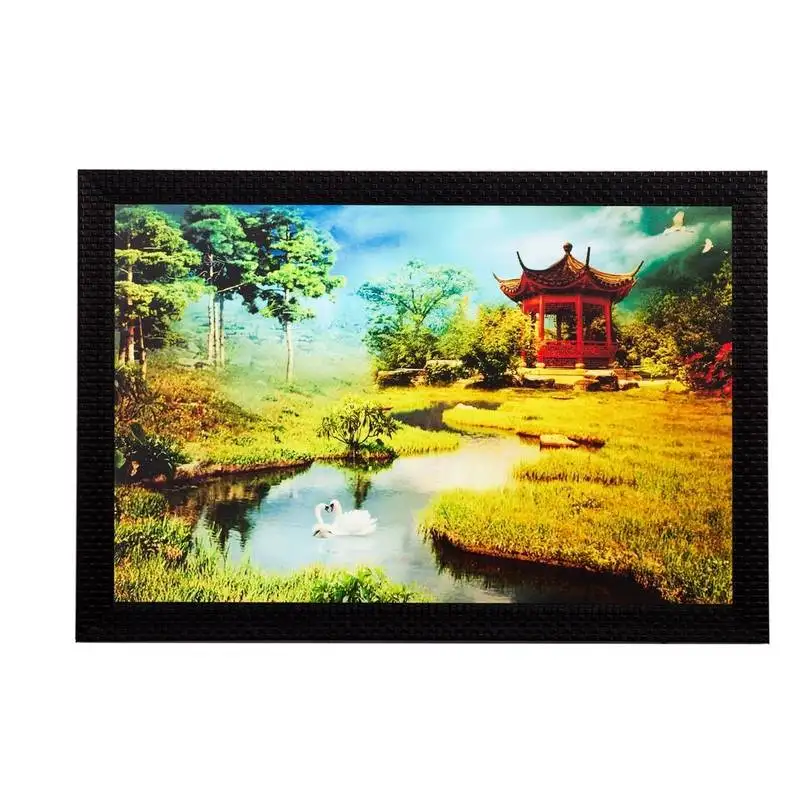 Soothing scenery matt textured uv art painting