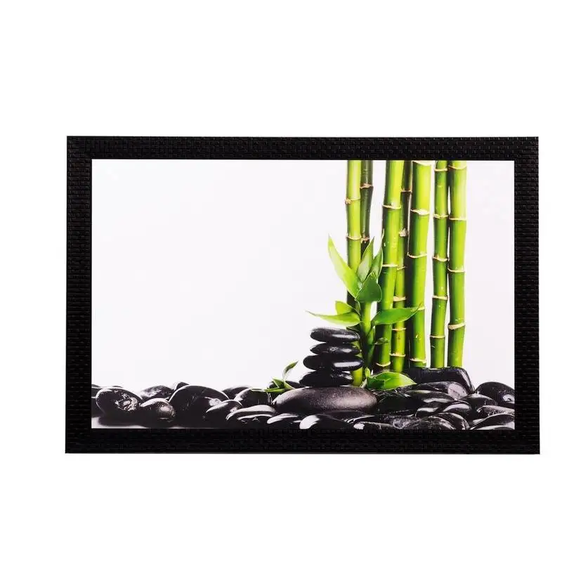 Stone and stem matt textured uv art painting