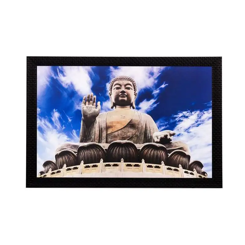 Lord buddha matt textured uv art painting