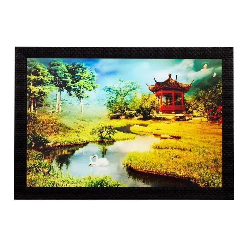 Beautiful scenery matt textured uv art painting