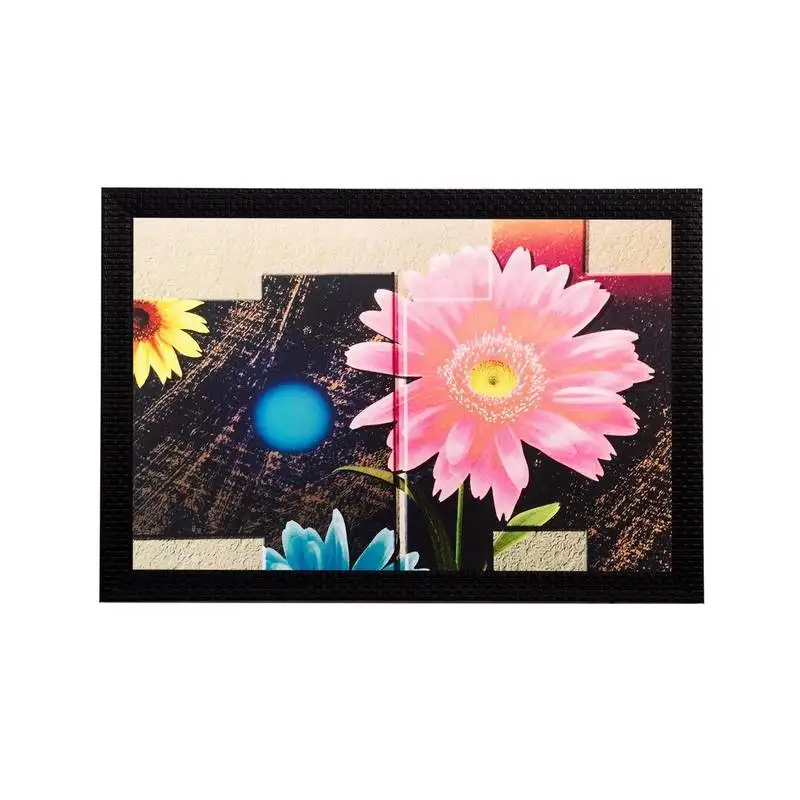 Beautiful flowers matt textured uv art painting