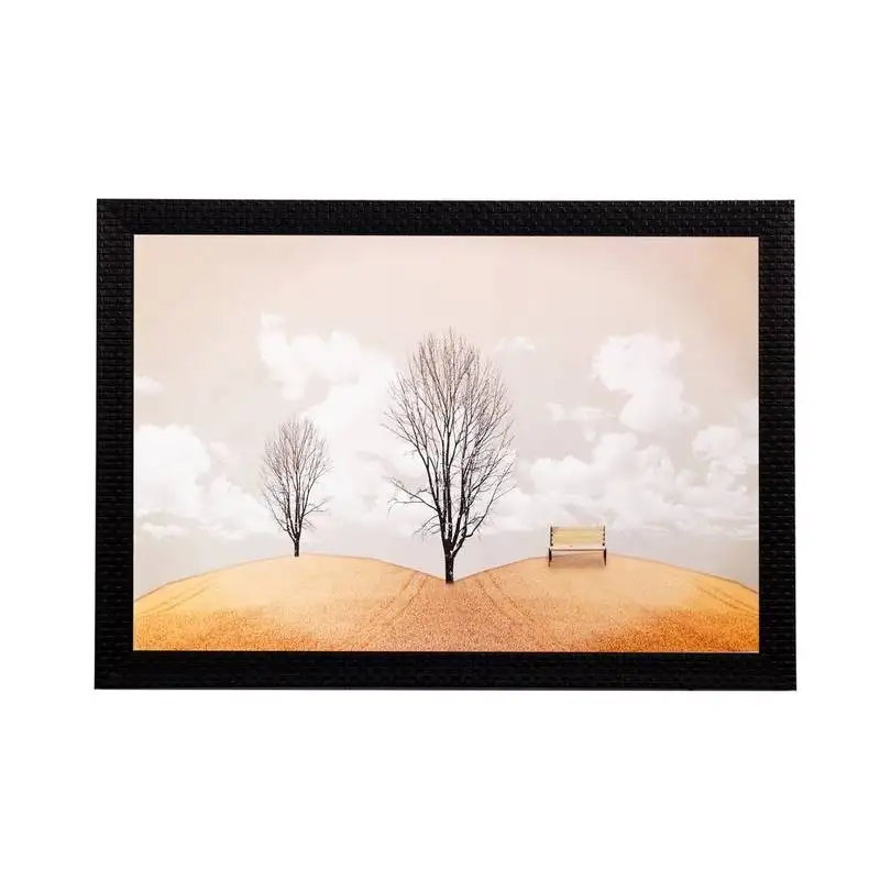 Leafless tree matt textured uv art painting