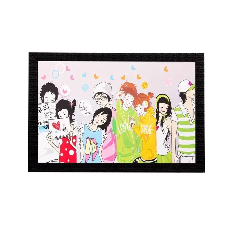 Public cue matt textured uv art painting