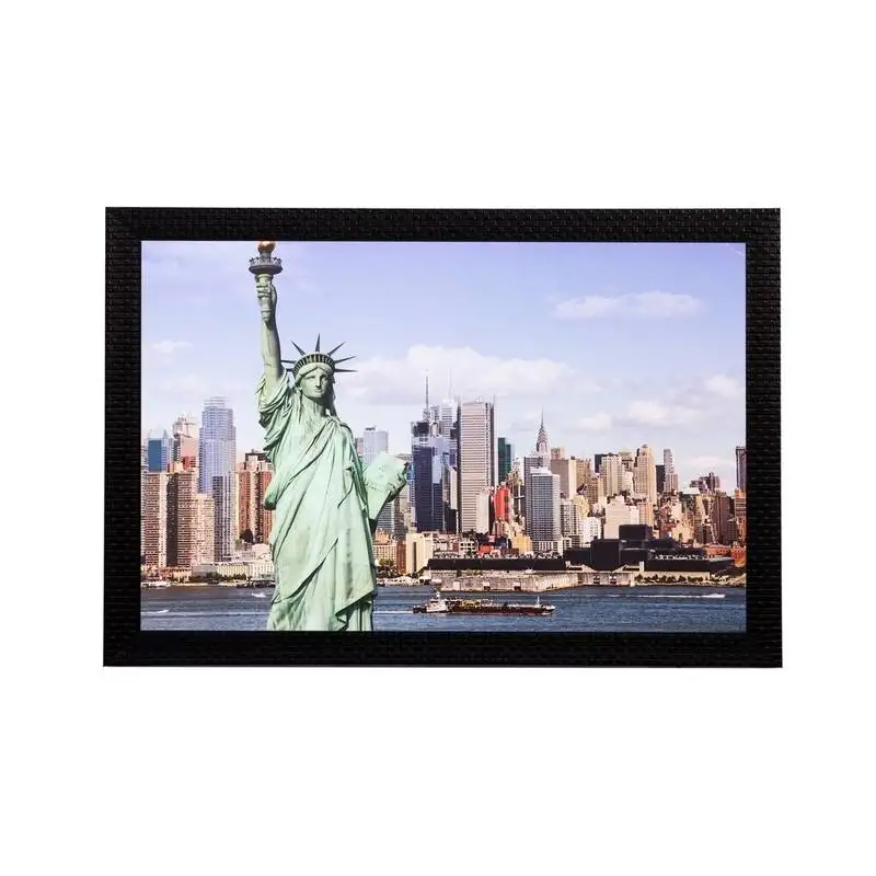 Statue of liberty matt textured uv art painting