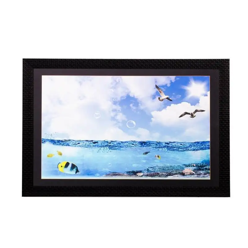 Refreshing sky matt textured uv art painting