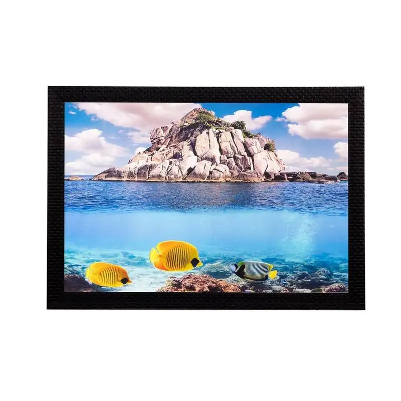 Soothing water view matt textured uv art painting