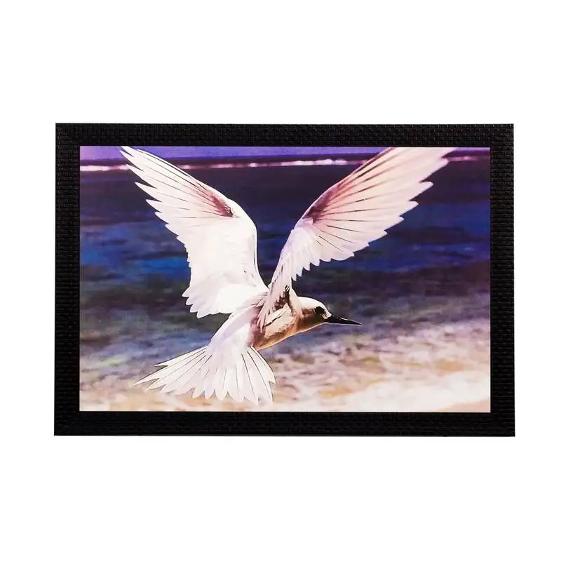 Flying bird matt textured uv art painting