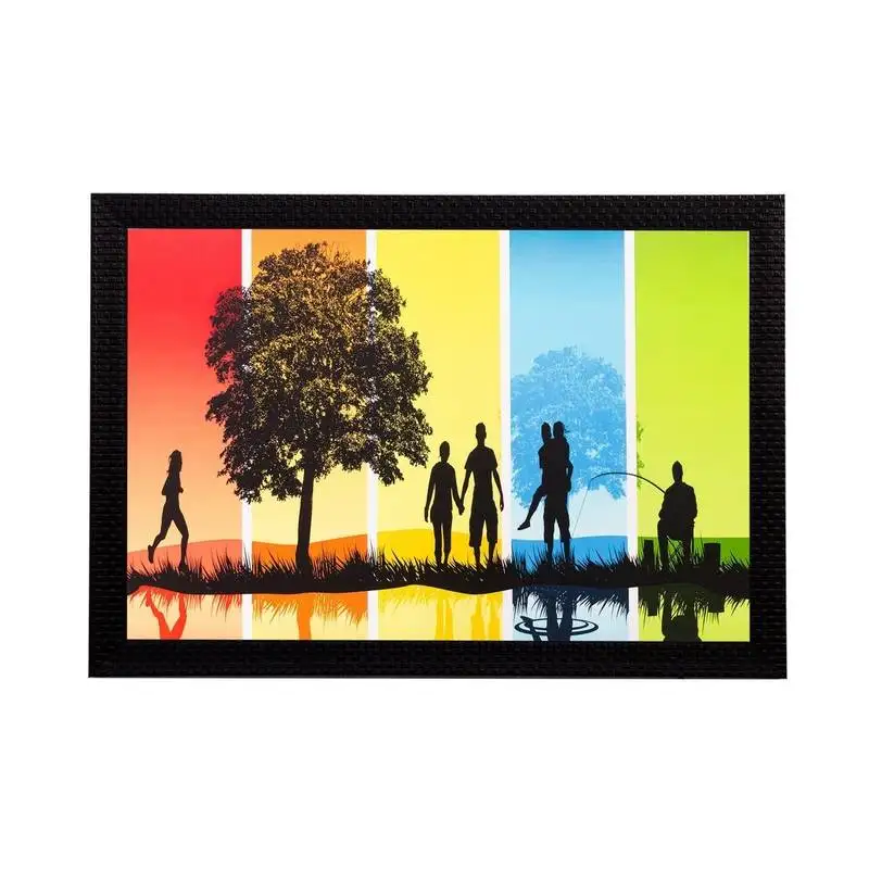 Abstract still matt textured uv art painting