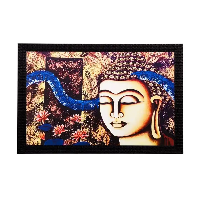 Spiritual buddha matt textured uv art painting