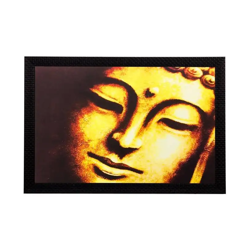 Enlightening buddha matt textured uv art painting