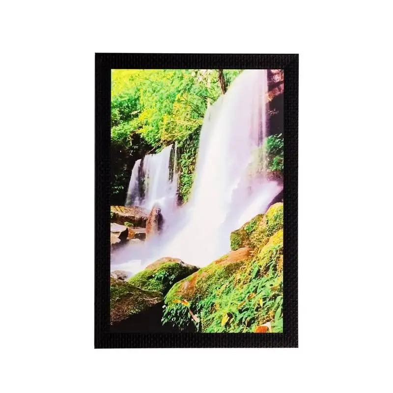 Scenic waterfall matt textured uv art painting