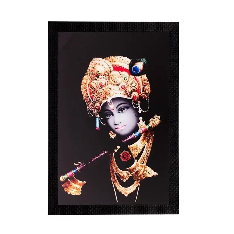 Lord krishna matt textured uv art painting
