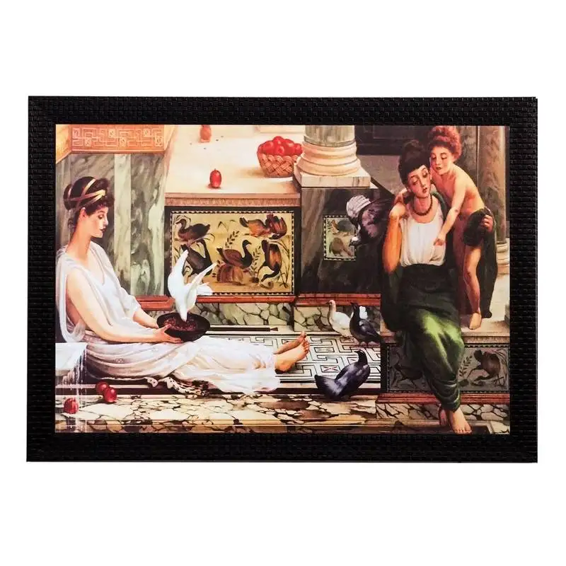 Still life view matt textured uv art painting