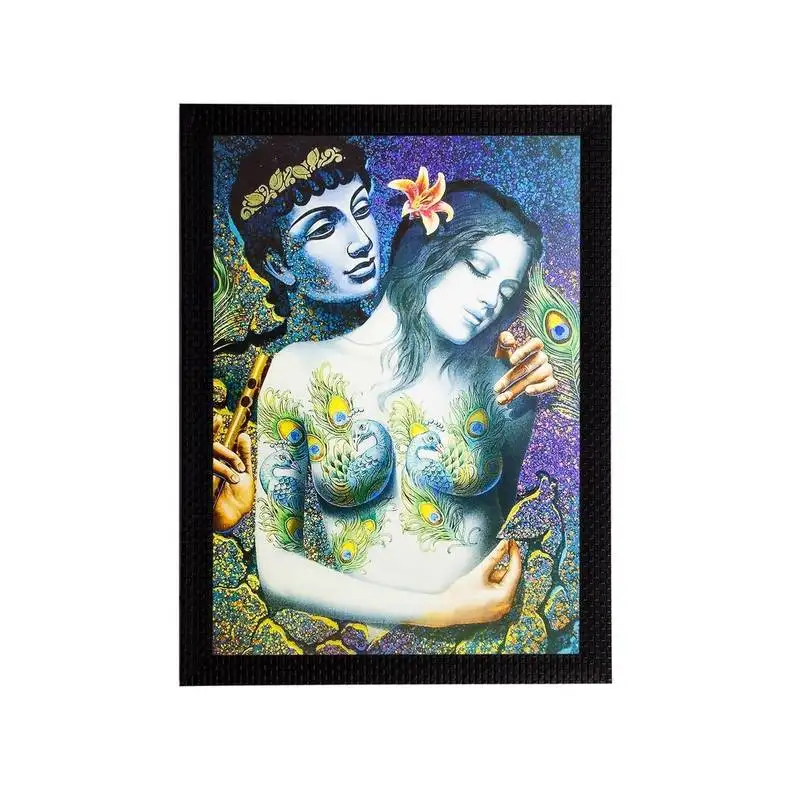 Love couple matt textured uv art painting