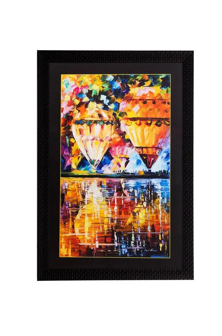 Colorful balloon matt textured uv art painting