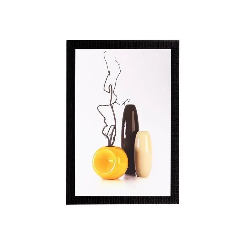 Beautiful vases matt textured uv art painting