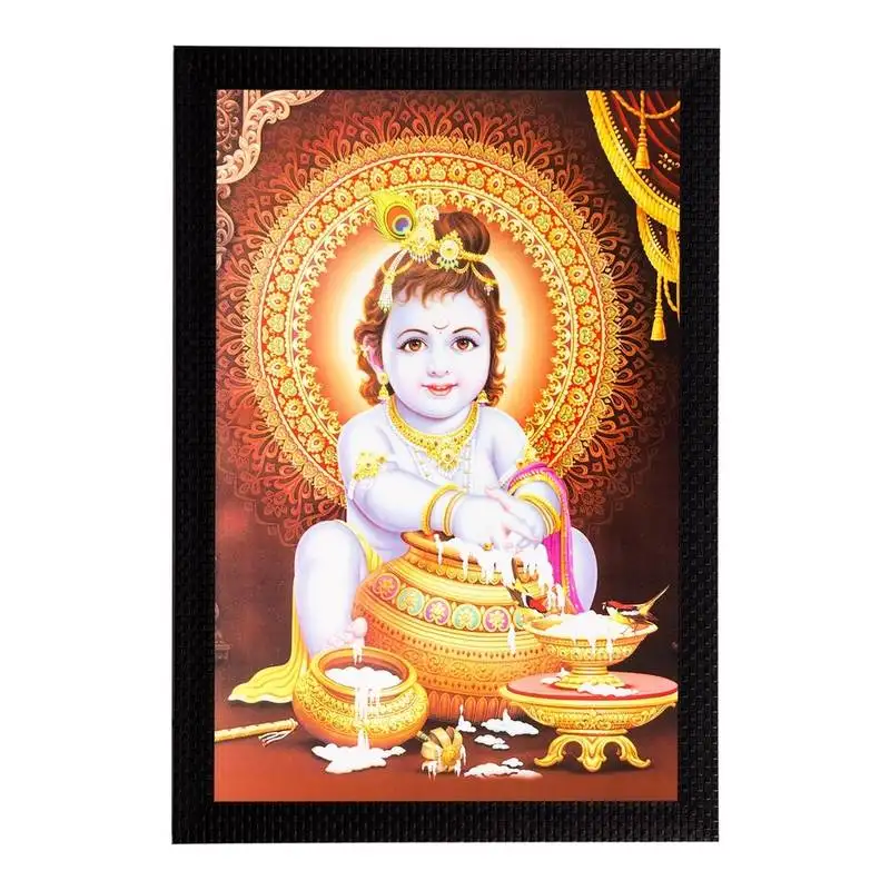 Laddu gopal matt textured uv art painting
