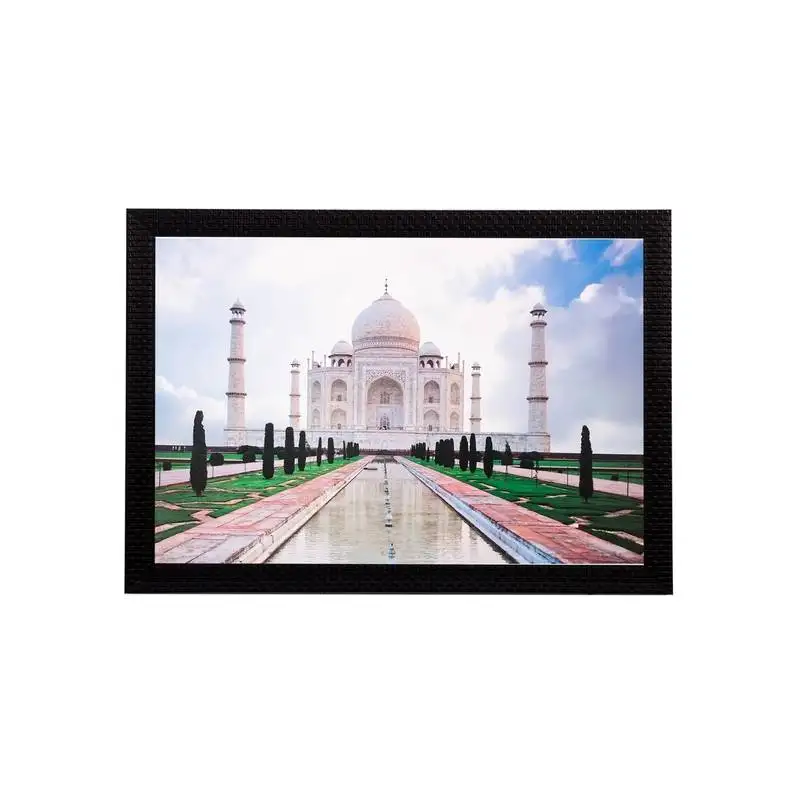 Taj mahal matt textured uv art painting